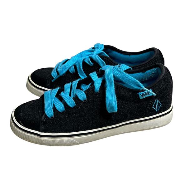 VANS OFF THE WALL Women’s Dollin Skate Shoe Sneakers - Black / Blue - 7.5 - Picture 3 of 9